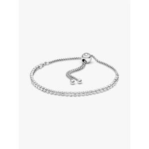 NEW PANDORA sparkling slider tennis bracelet in silver